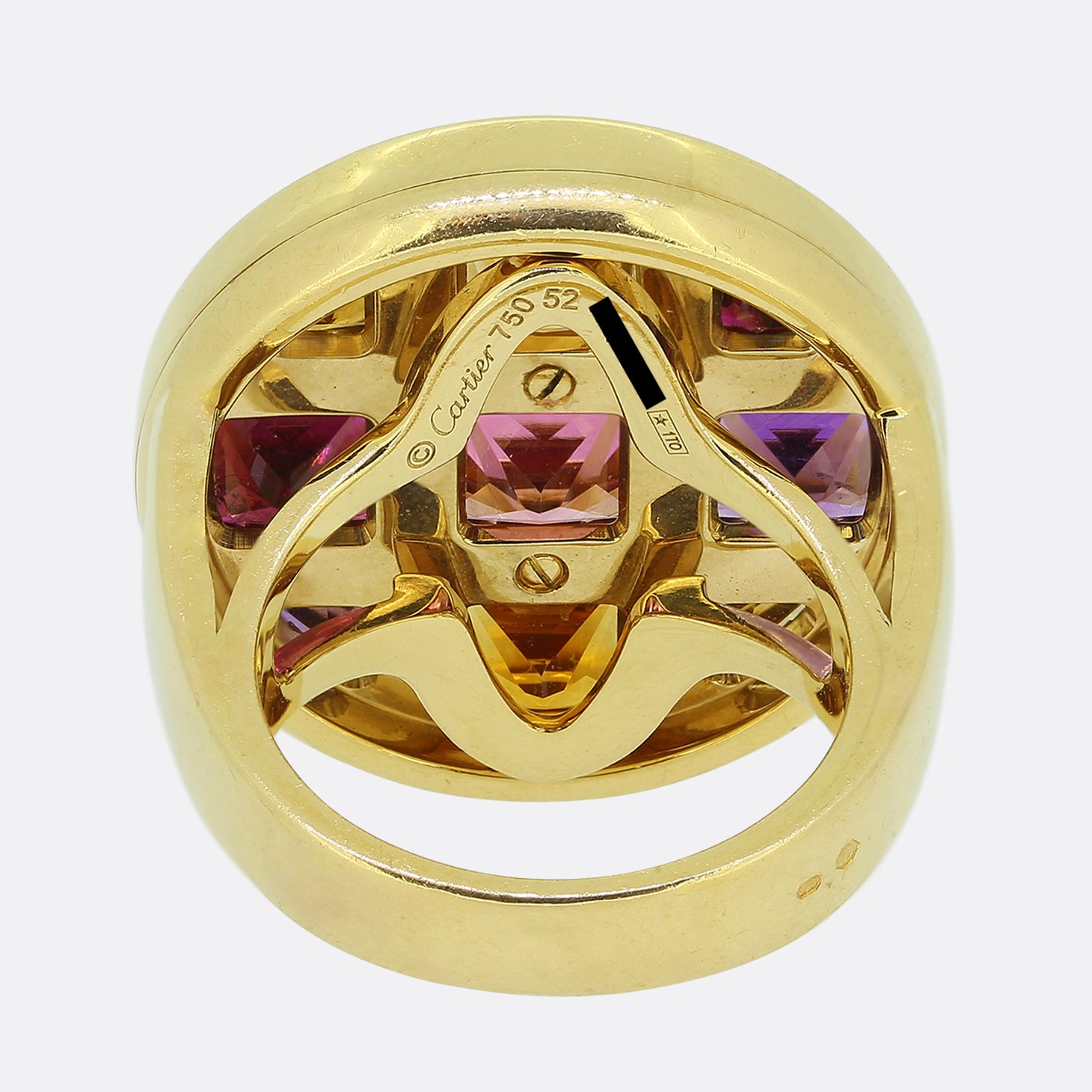 Cartier Multi Gemstone Pasha Ring – The Vintage Jeweller