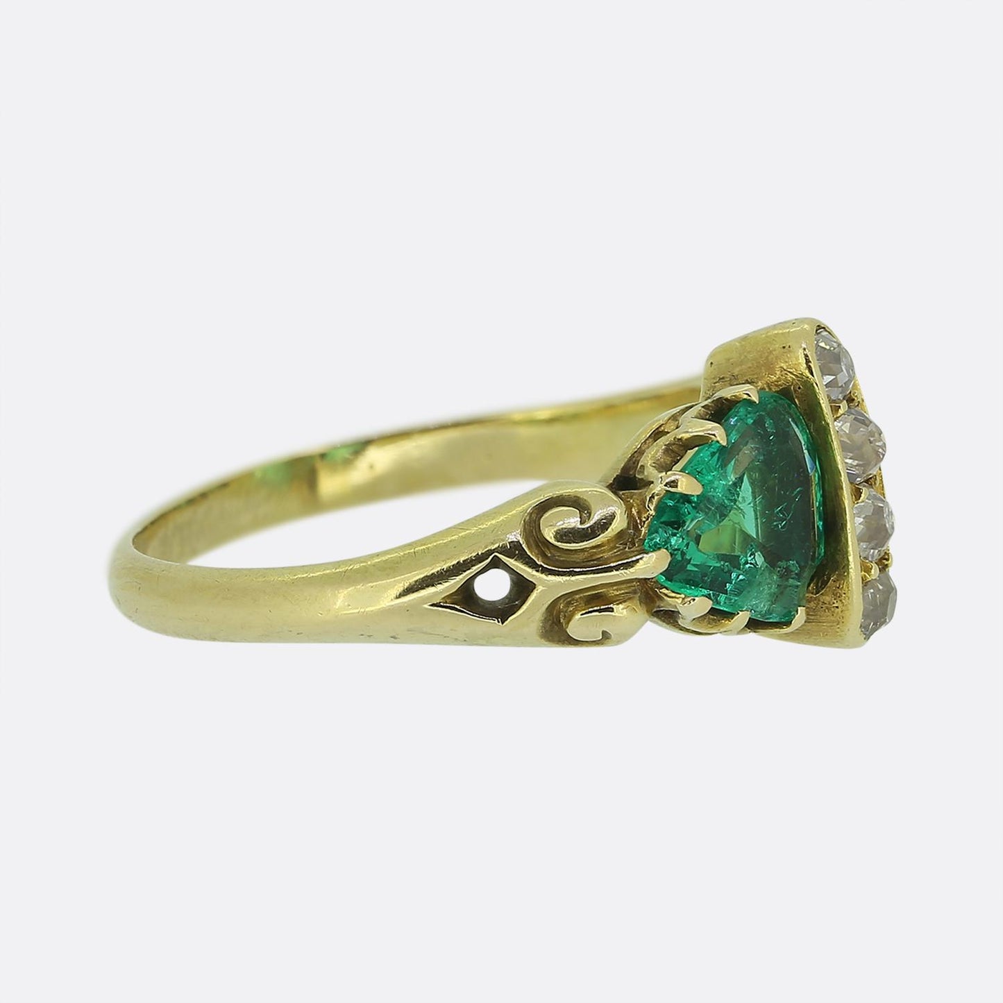 Victorian Emerald and Diamond Ring