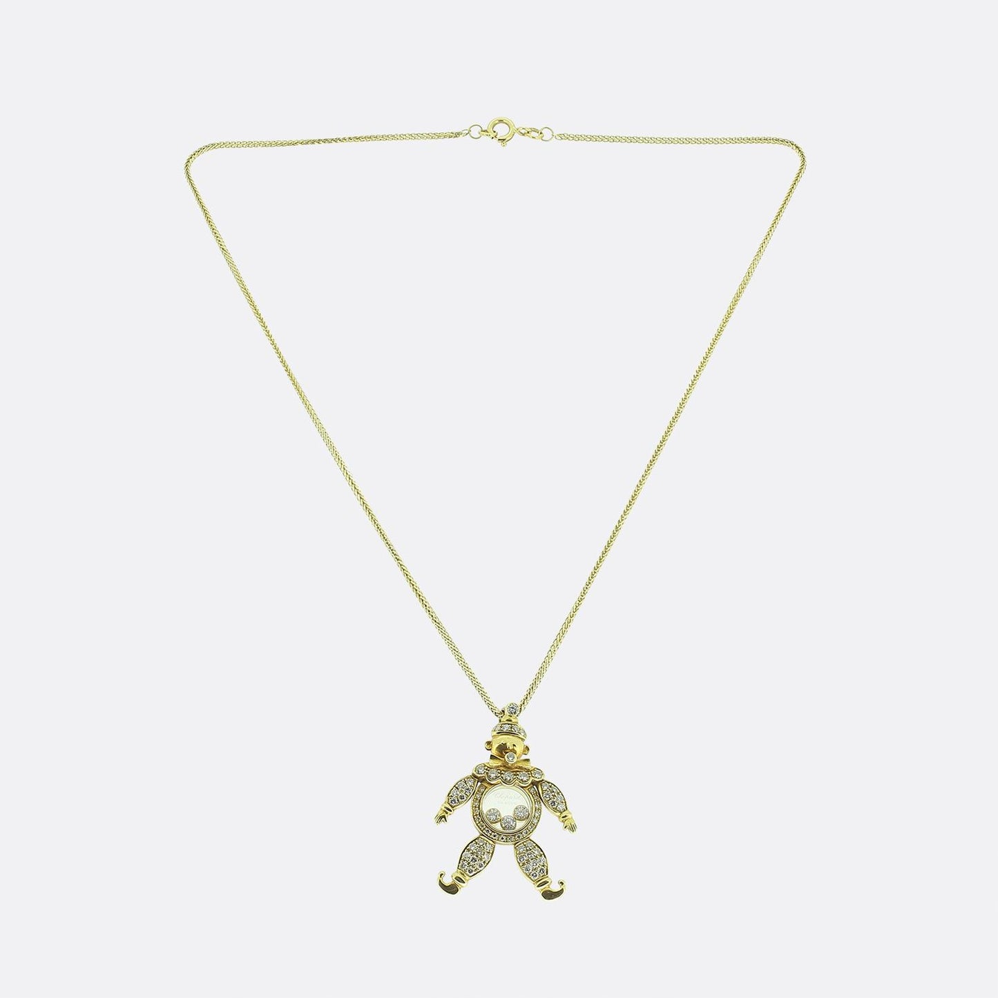Chopard Articulated Diamond Clown Pendant Necklace
