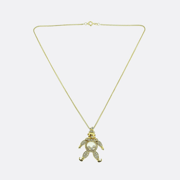Chopard Articulated Diamond Clown Pendant Necklace