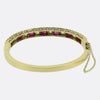 Victorian Burmese Ruby and Diamond Bangle