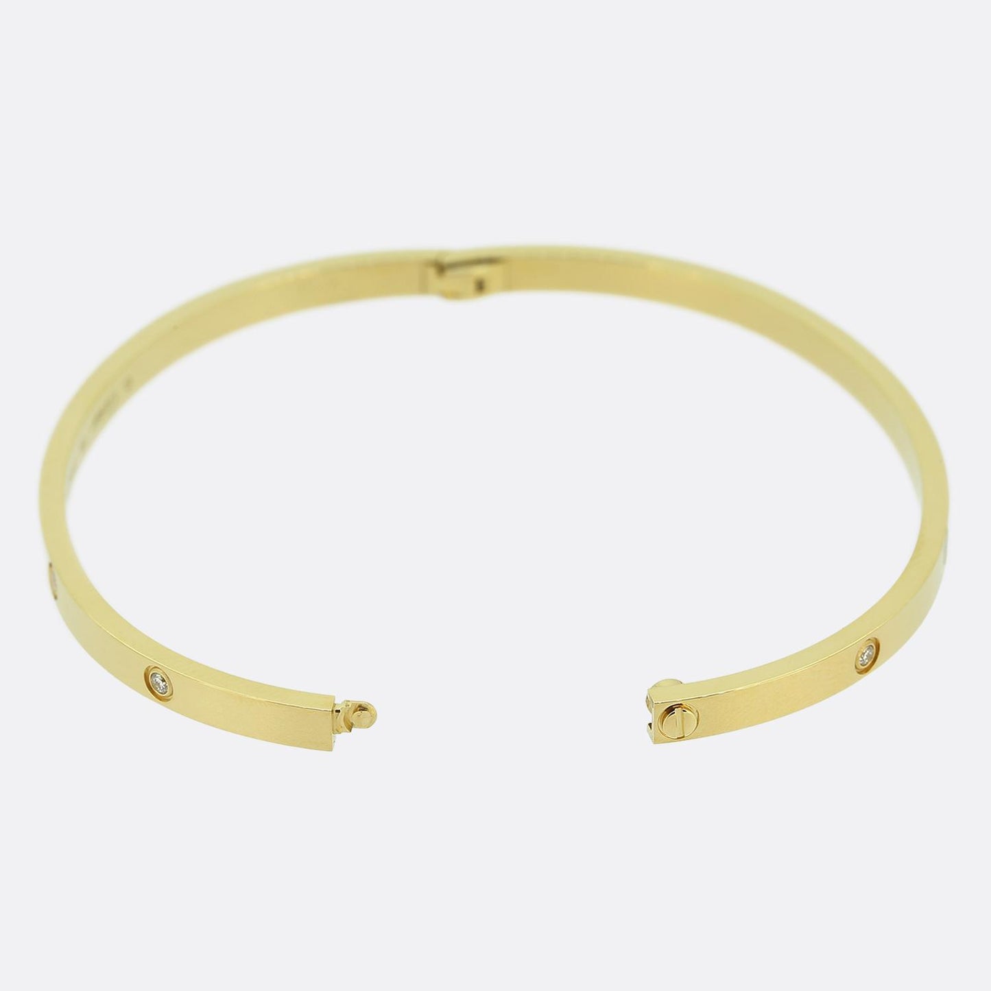 Cartier 10 Diamond Small LOVE Bangle Size 19