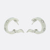 Cartier Classic Model Two Diamond Love Hoop Earrings