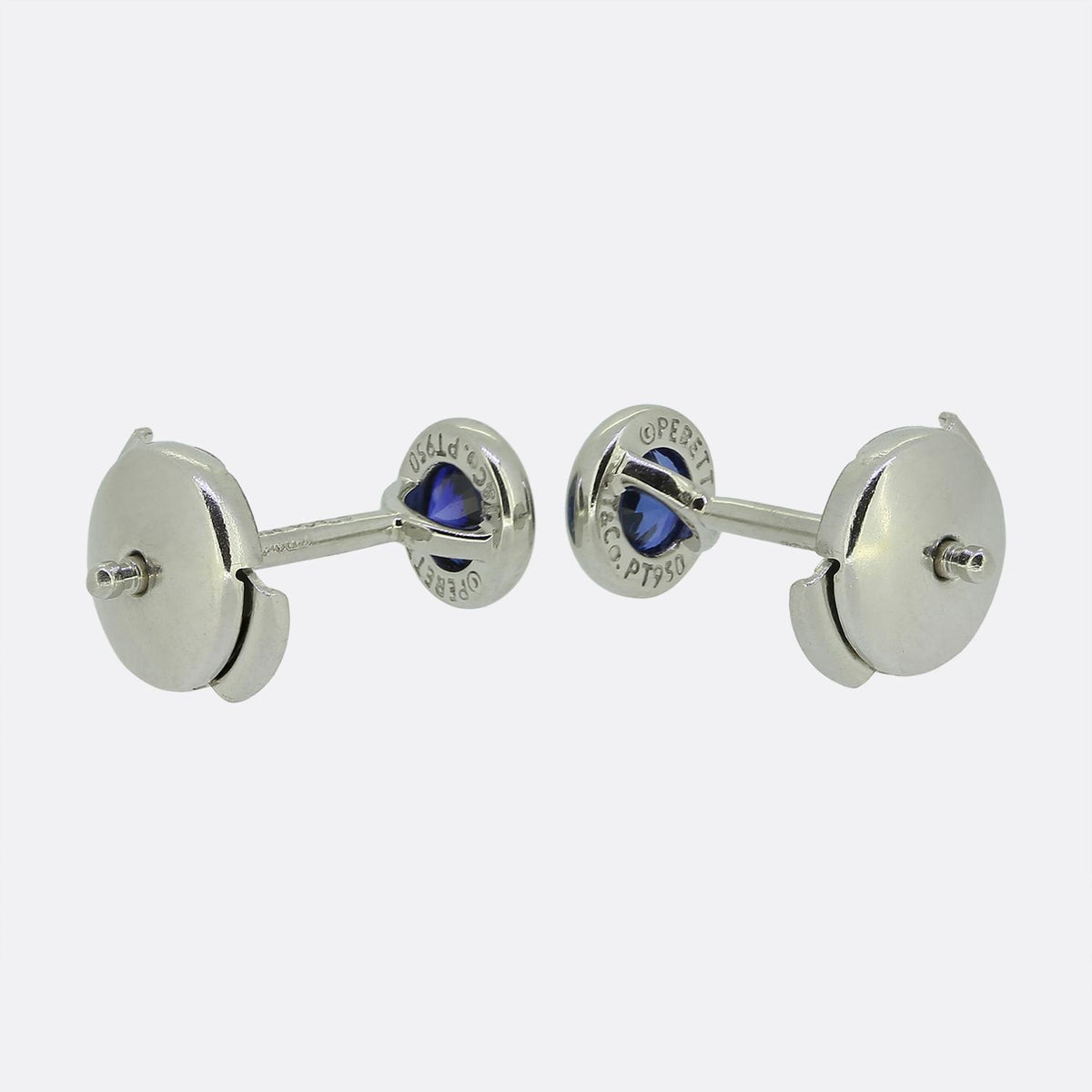 Tiffany & Co. Elsa Peretti Colour By The Yard Sapphire Stud Earrings