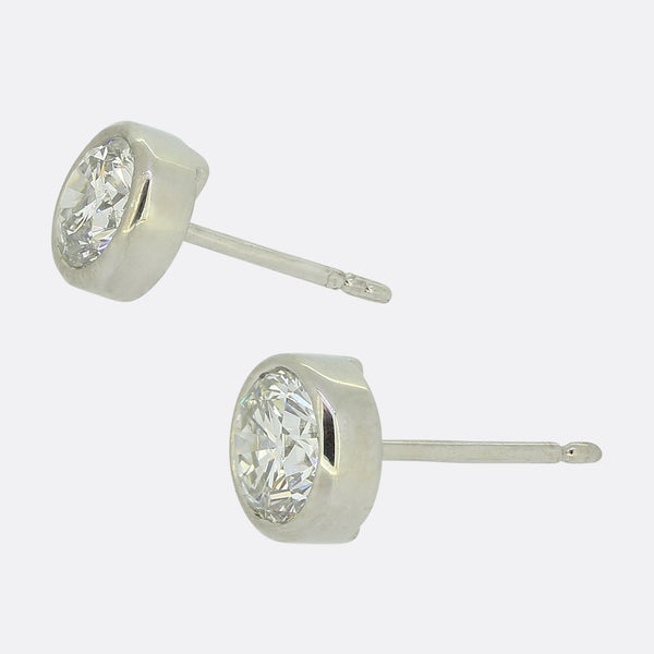 1.20 Carat Diamond Stud Earrings