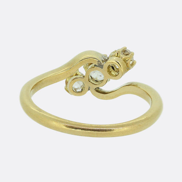 Vintage Three-Stone Diamond Ring