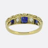 Antique Sapphire and Diamond Five Stone Ring