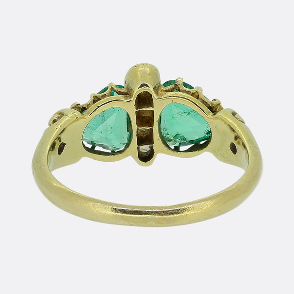 Victorian Emerald and Diamond Ring