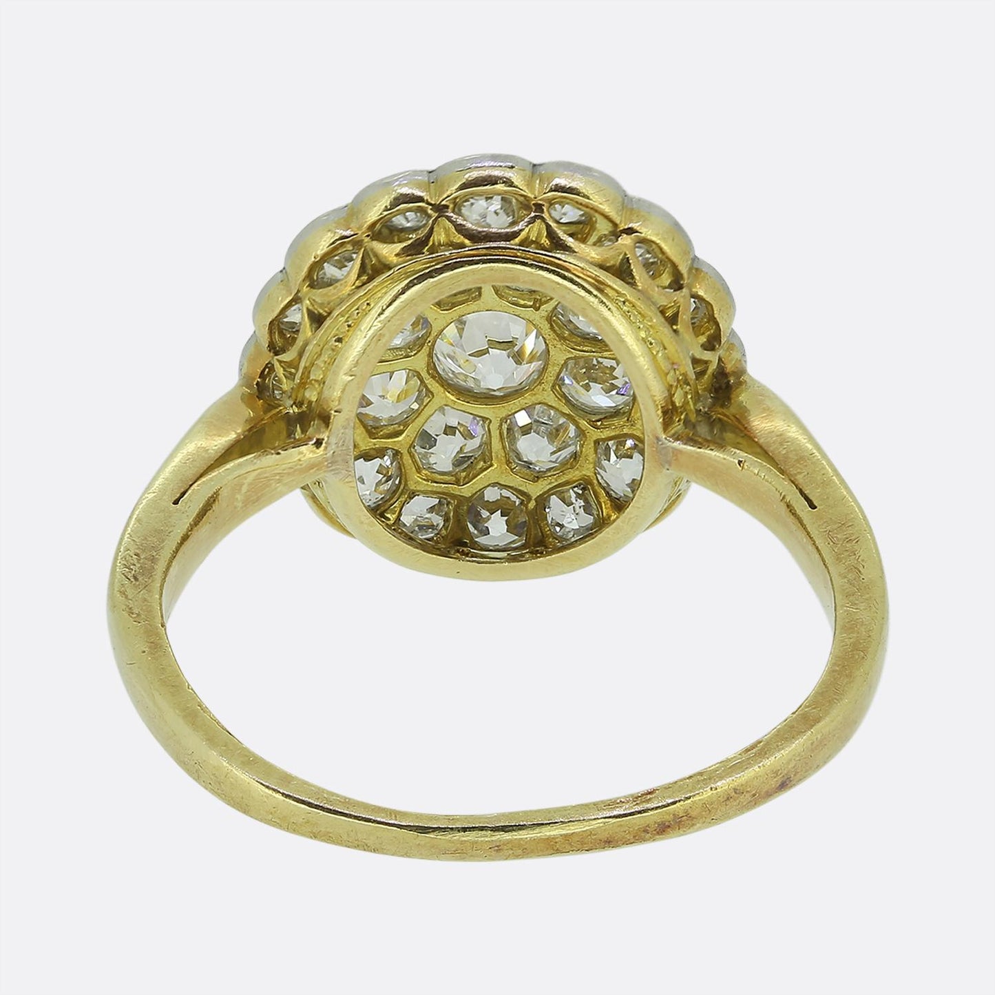 Edwardian 0.52 Carat Diamond Cluster Ring