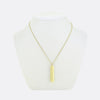 Tiffany & Co. 1837 Gold Bar Pendant Necklace