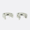 Cartier Classic Model Two Diamond Love Hoop Earrings