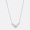 2.88 Carat Diamond Butterfly Necklace