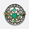 Victorian Emerald and Diamond Brooch
