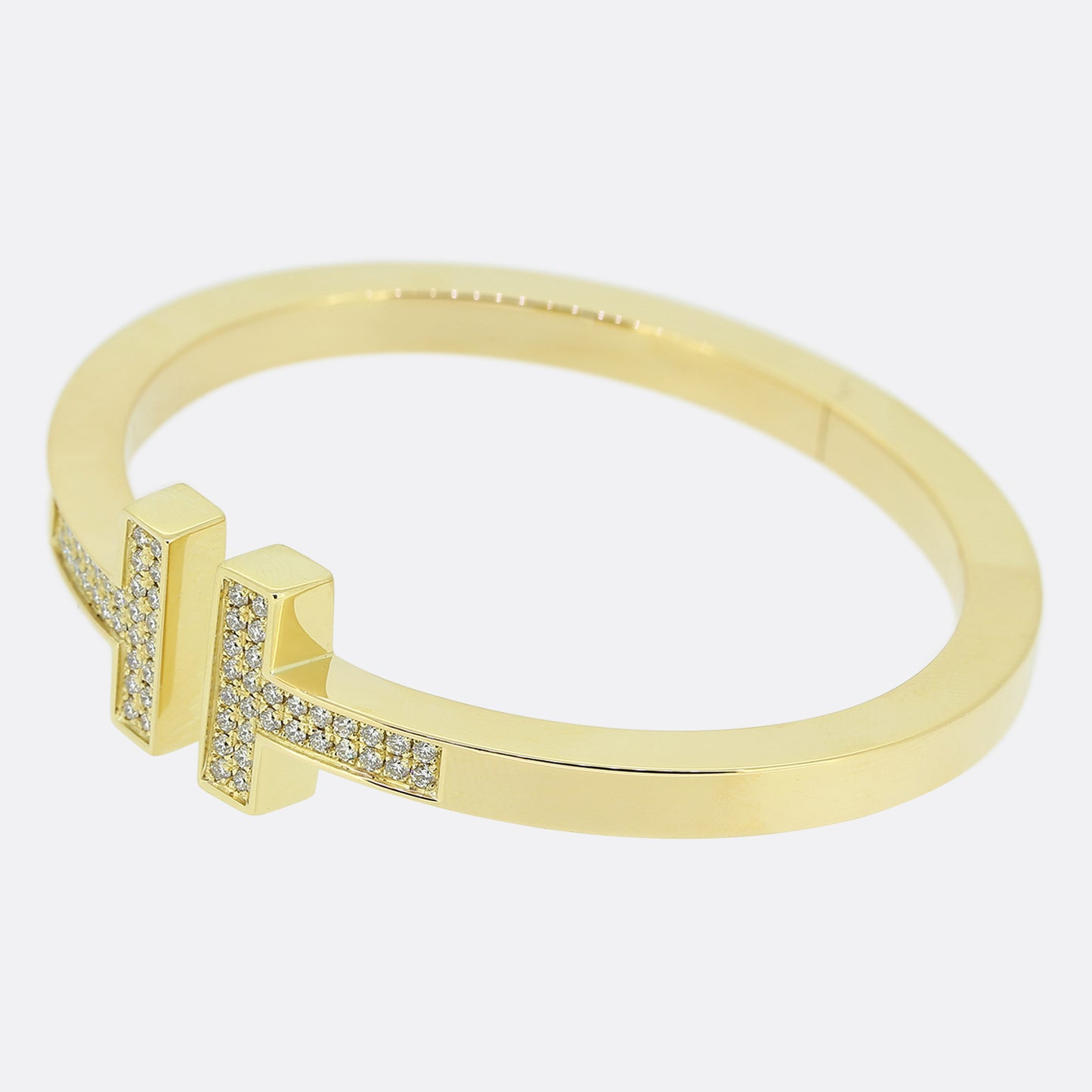 Tiffany & Co. Tiffany T Pavé Diamond Square Bracelet