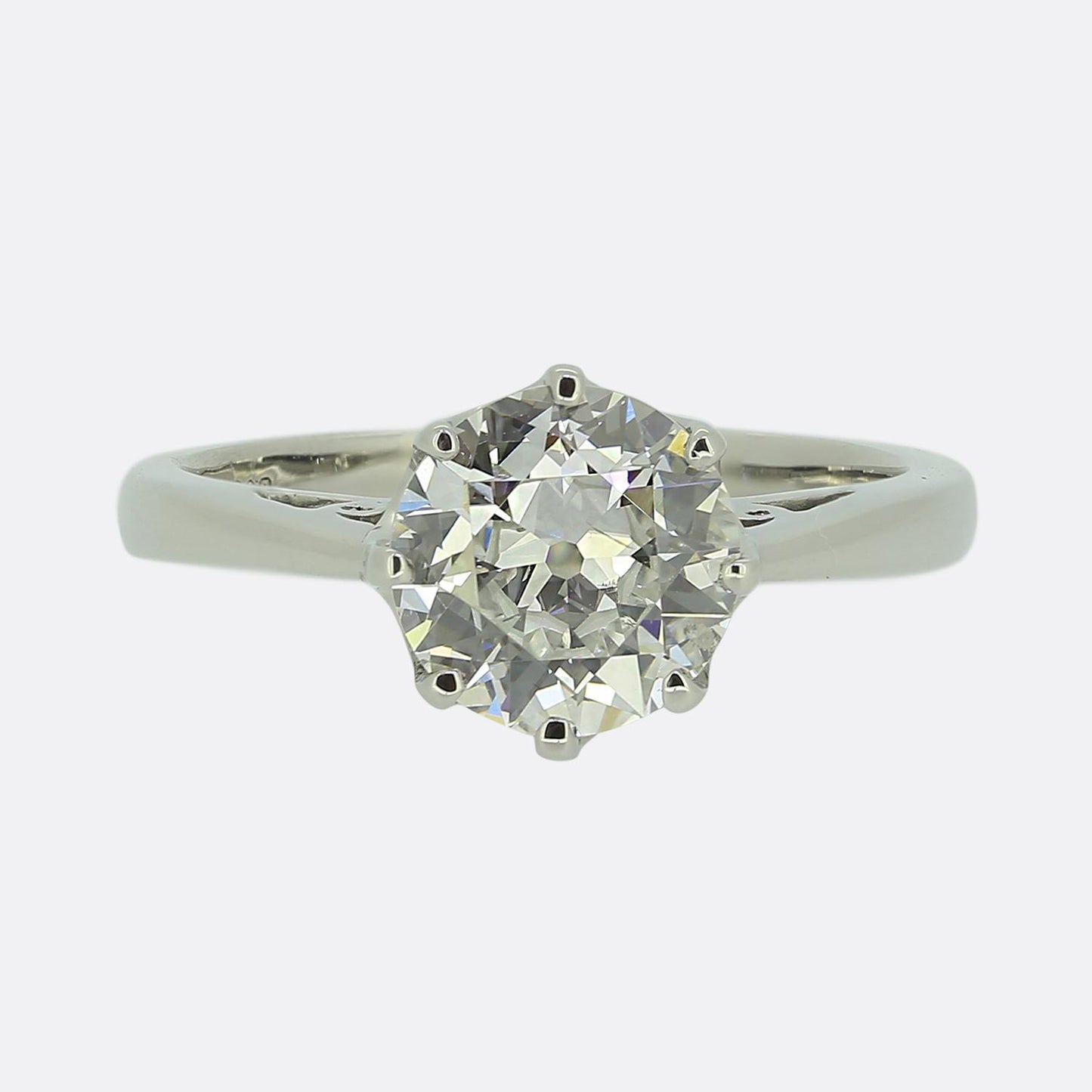 1.75 Carat Old Cut Diamond Solitaire Ring