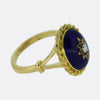 Victorian Style Natural Pearl and Enamel Dress Ring