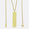 Tiffany & Co. 1837 Gold Bar Pendant Necklace