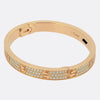 Cartier Paved Classic Model LOVE Bangle Size 17
