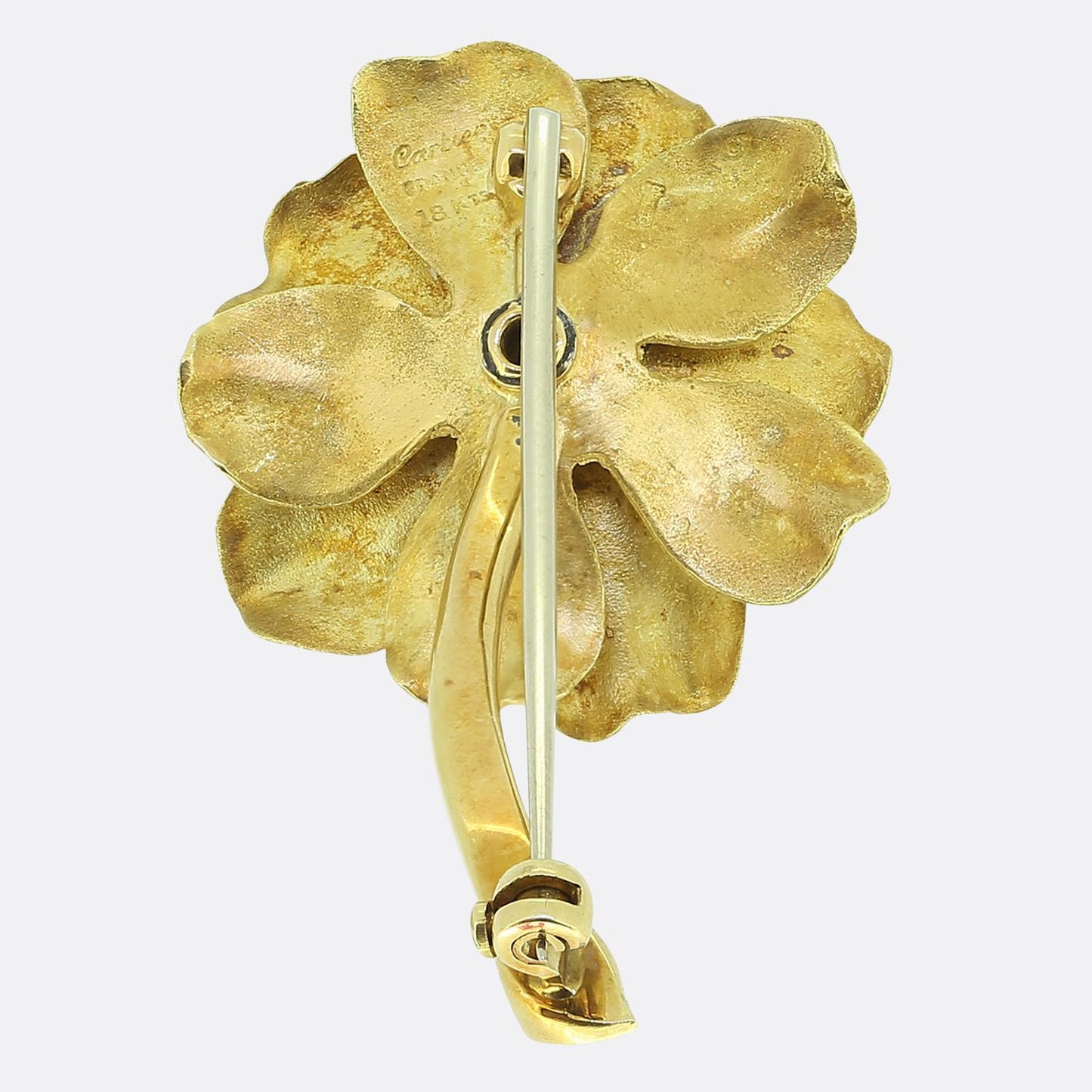 Vintage Cartier Diamond Flower Brooch
