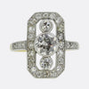 Edwardian Diamond Tablet Ring