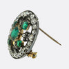 Victorian Emerald and Diamond Brooch