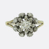 Victorian Old Cut Diamond Cluster Ring