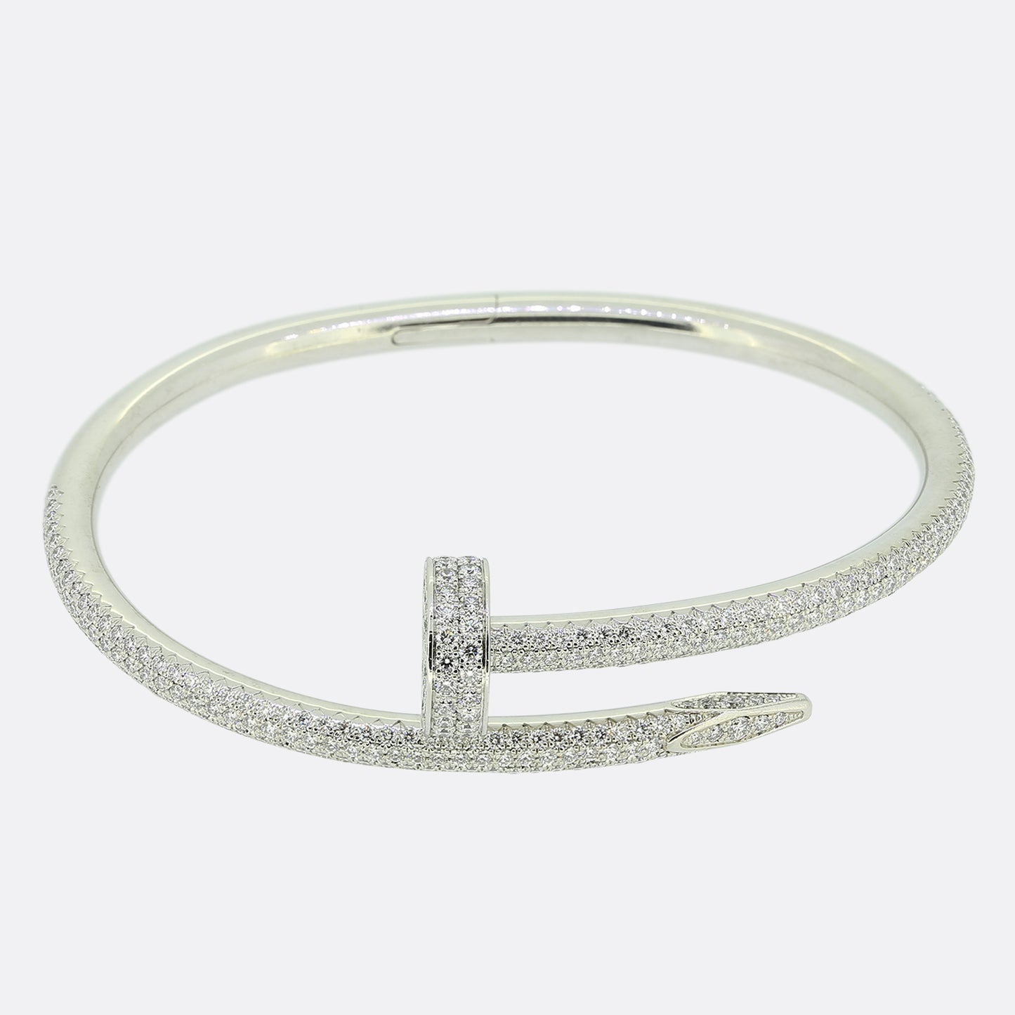 Cartier Juste un Clou Pavé Diamond Bracelet Size 15