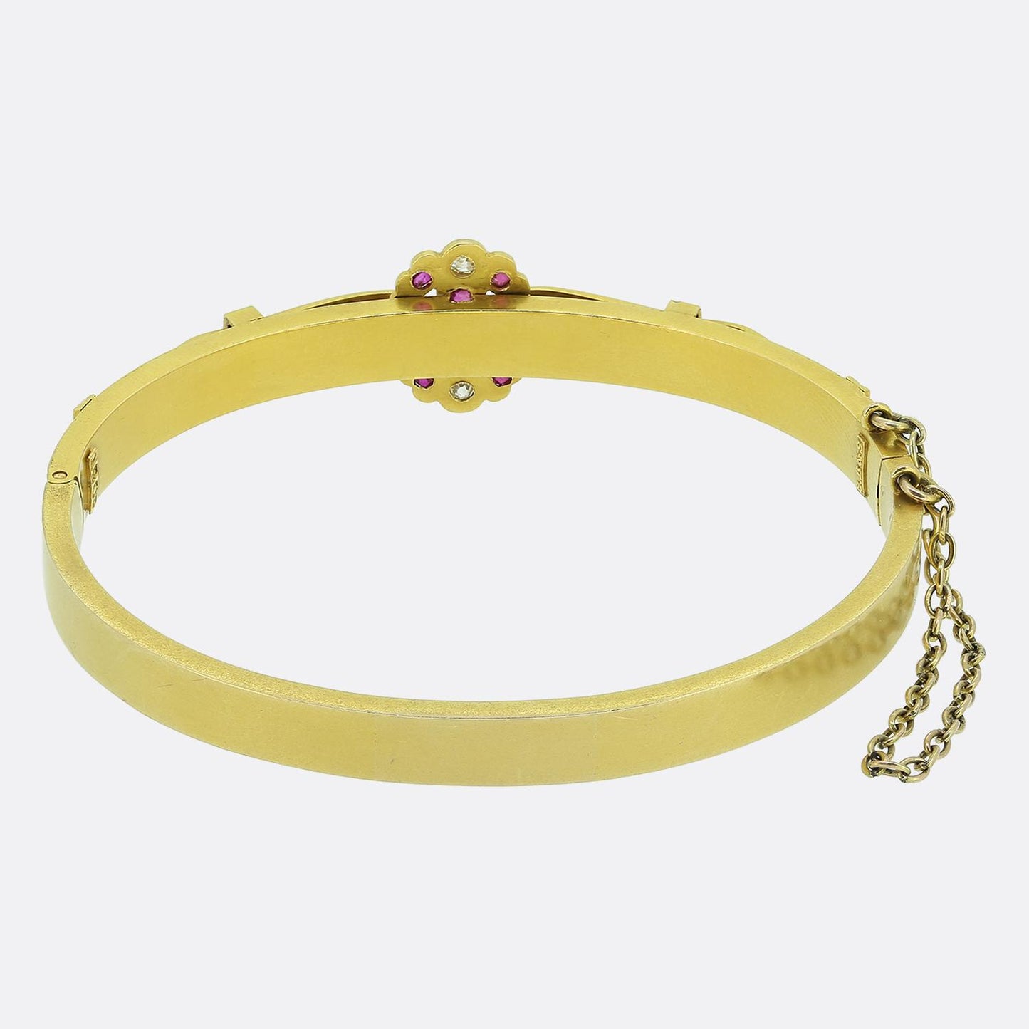 Victorian Ruby and Diamond Bangle