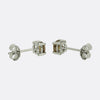 0.72 Carat Fancy Orange Yellow Diamond Stud Earrings