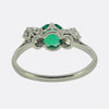 Art Deco Emerald and Diamond Three Stone Ring