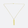 Tiffany & Co. 1837 Gold Bar Pendant Necklace