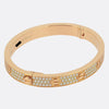 Cartier Paved Classic Model LOVE Bangle Size 17