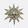 Victorian Diamond Star Brooch Pendant