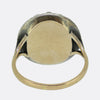Georgian Brown and White Diamond Cluster Ring