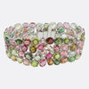 150.00 Carat Multi Tourmaline and Diamond Bracelet