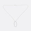 Tiffany & Co. Metro Diamond Oval Pendant