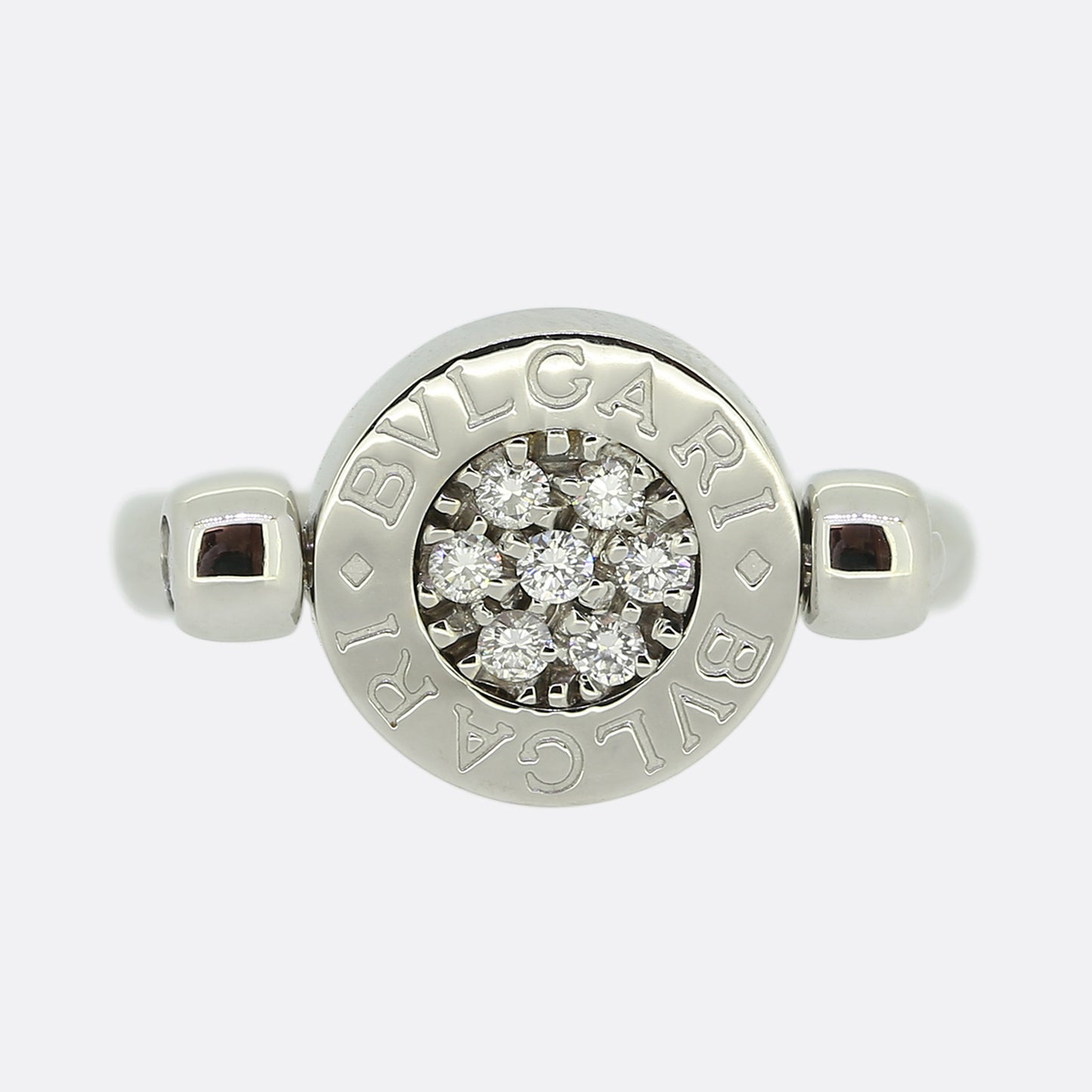 Bvlgari Onyx and Diamond Ring