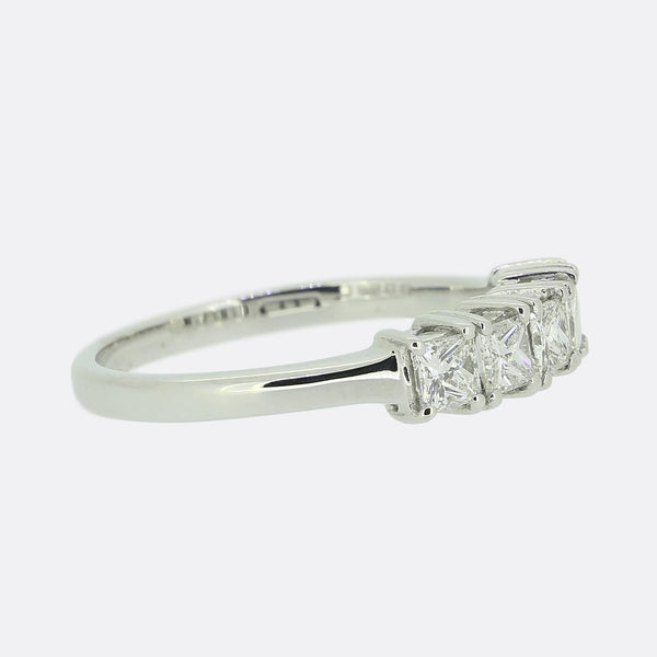 0.90 Carat Five-Stone Diamond Ring