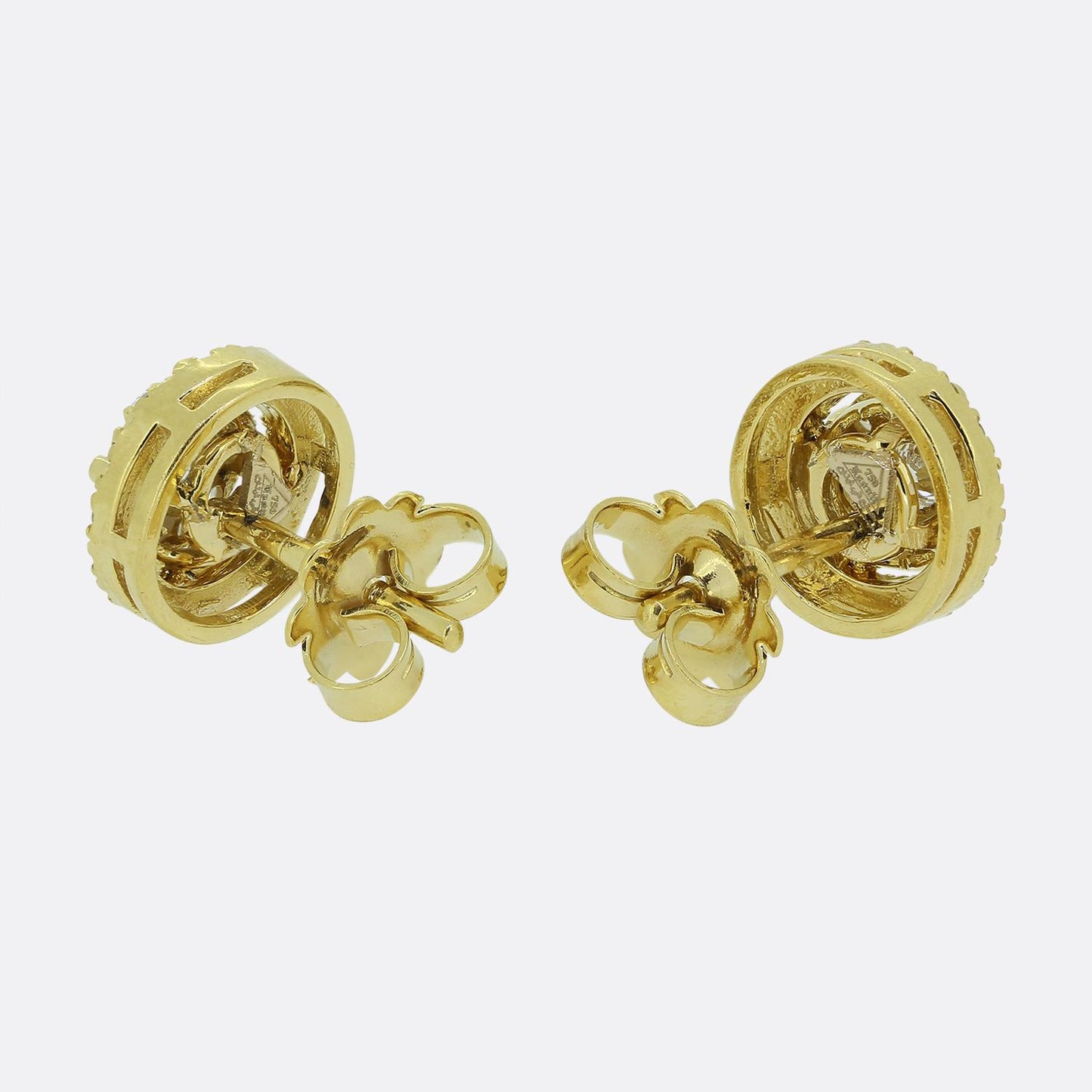 0.80 Carat Diamond Cluster Earrings