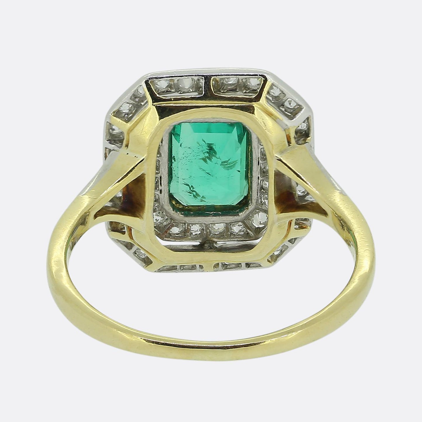 Art Deco Emerald and Diamond Ring