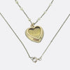 Antique Pearl and Diamond Heart Locket Necklace
