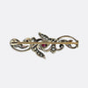 Antique Ruby and Diamond Brooch
