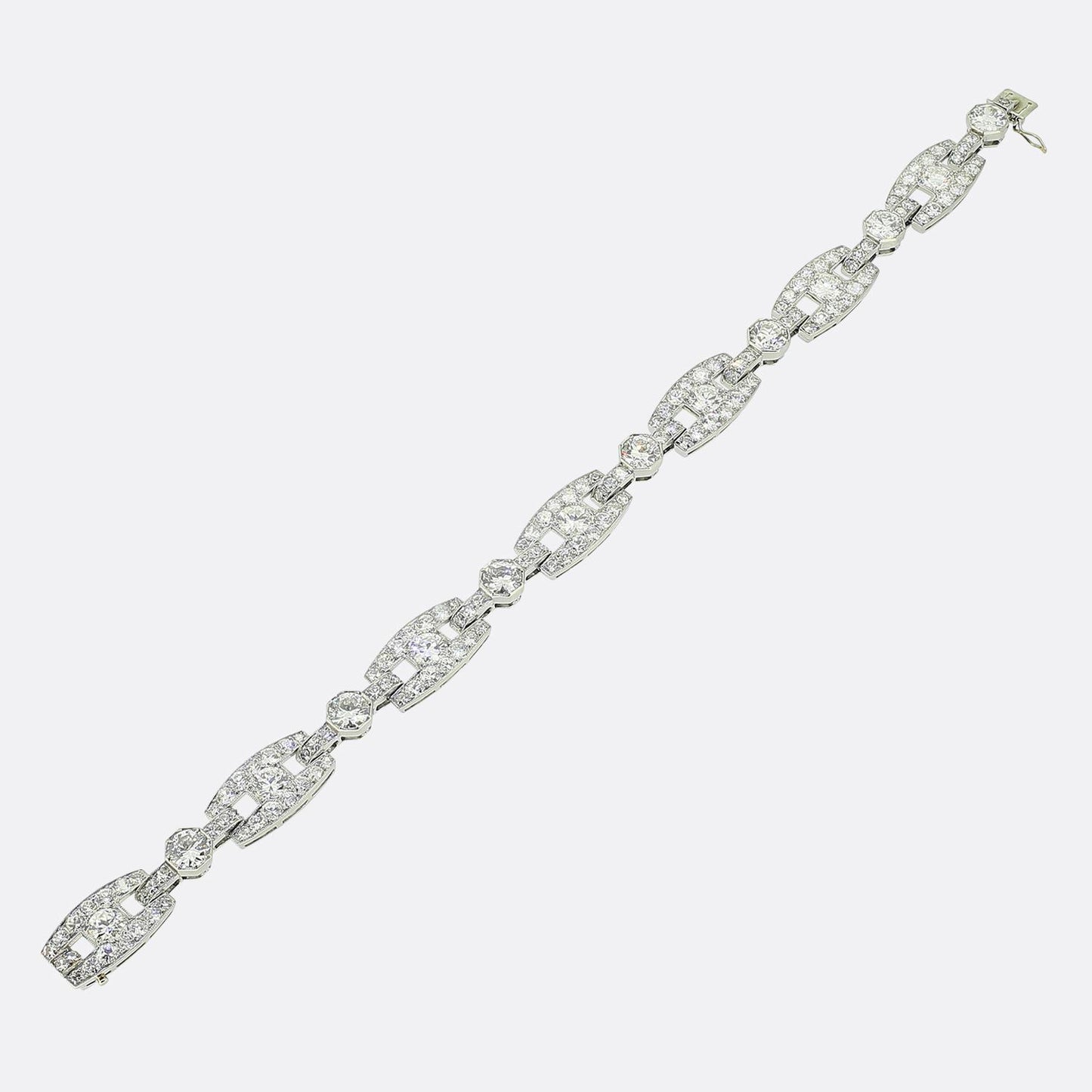Chaumet Art Deco 9.50 Carat Diamond Bracelet