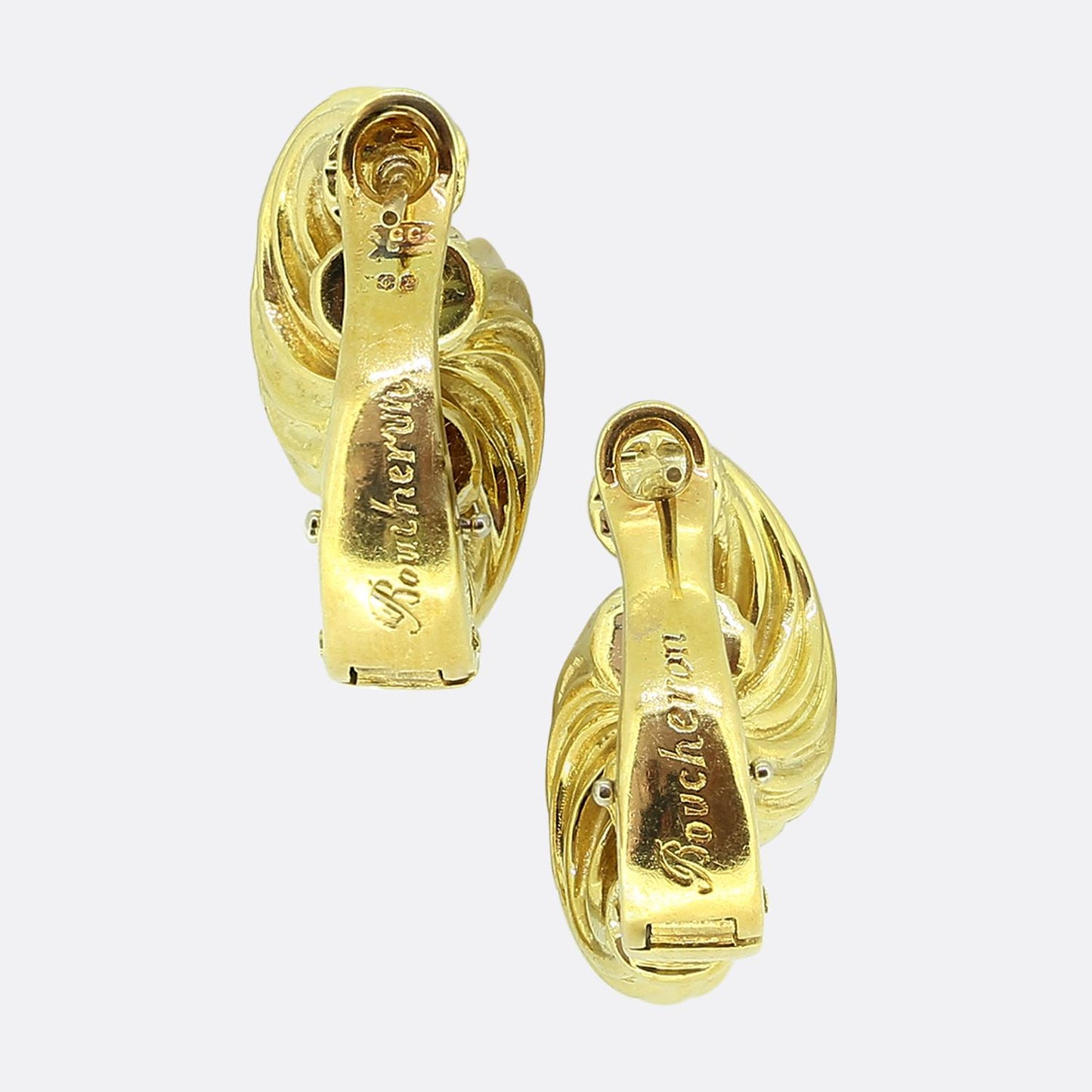 Boucheron Vintage Textured Earrings