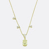 2.11 Carat Fancy Yellow Diamond Necklace