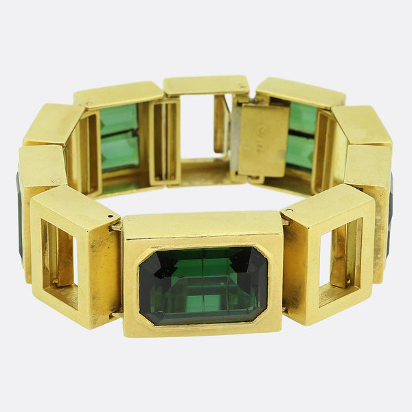 Vintage Tourmaline Abstract Bracelet