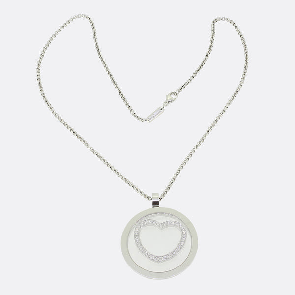 Chopard Happy Spirit Diamond Heart Pendant Necklace