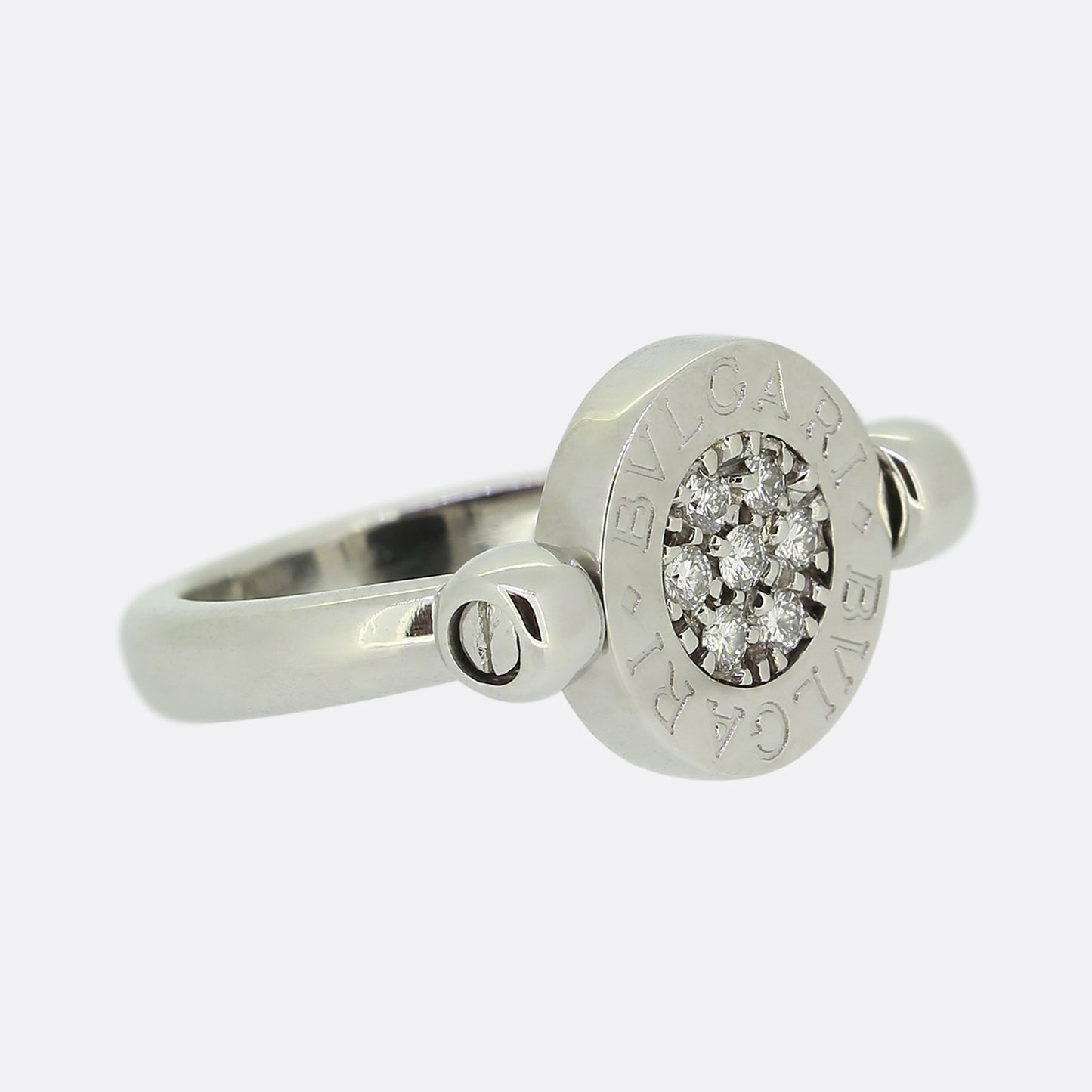 Bvlgari Onyx and Diamond Ring
