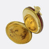 Patek Phillipe Red Guilloché Enamel Pendant Watch