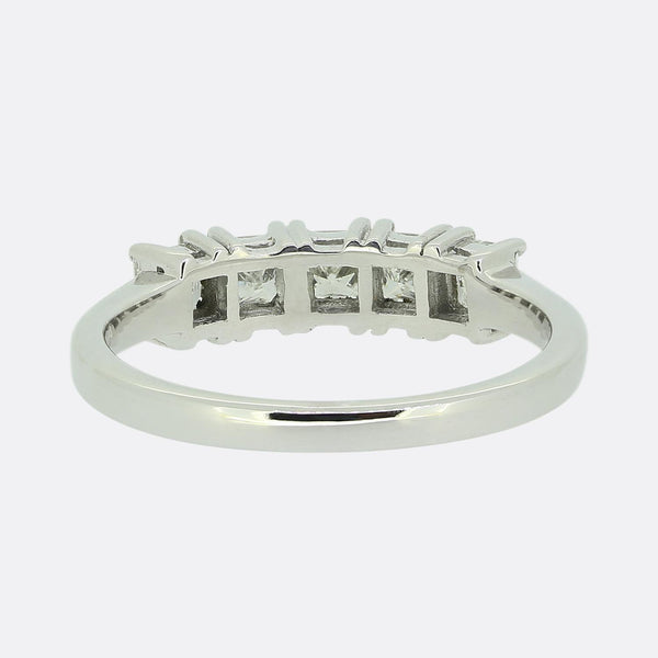 0.90 Carat Five-Stone Diamond Ring
